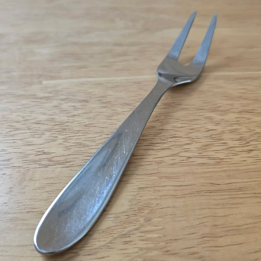 Danish 18/8 Stainless Steel Cold Meat Serving Fork 7.5
